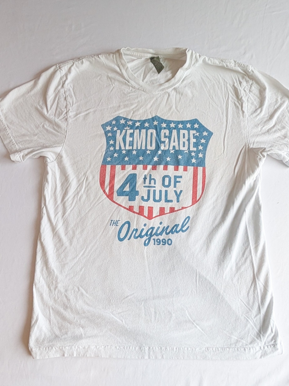 Kemo Sabe Aspen Co 4th Of July Americana Graphic Faded T-Shirt Adult L
